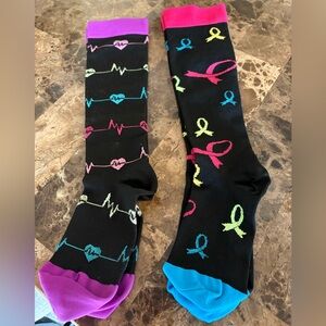 Vibrant NWOT Nurses Socks. Pack of 2 sets. Size S/M